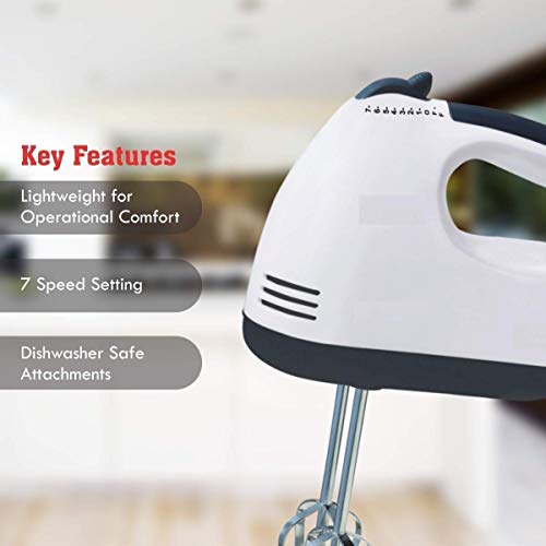Electric Hand Mixer Cake Egg Beater, Cream Blender Whisker Machine, Hand Beater, Baking Tool