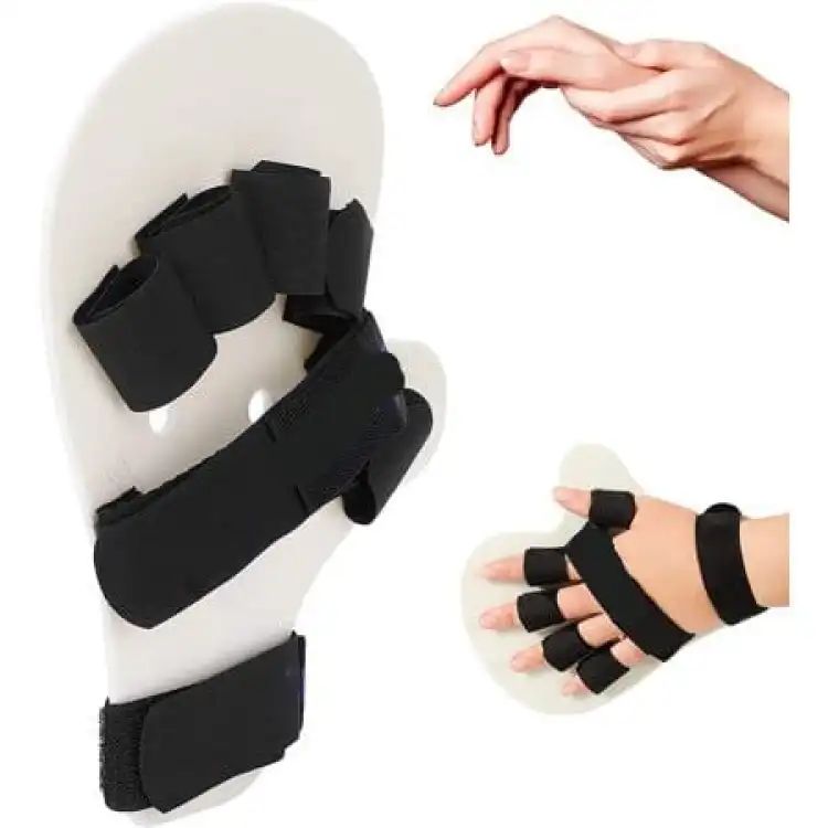 Finger Extension Splint Hand Brace – Adjustable Finger Support Trainer for Stroke Recovery, Hand Rehabilitation & Finger Straightening (Right/Left Hand)