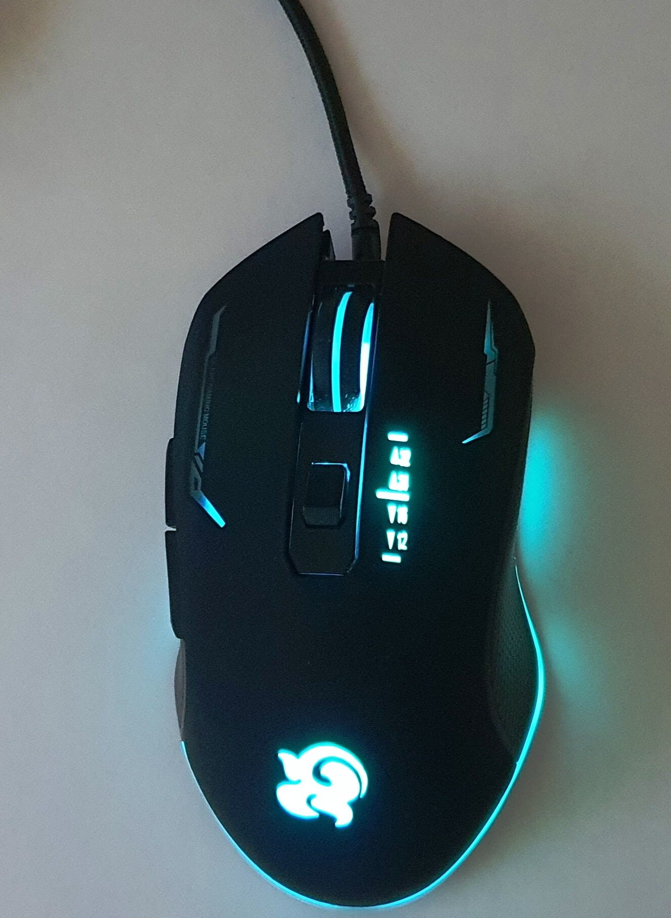 Inner Setting T9 USB Wired Gaming Mouse | 3600DPI Adjustable High Sensitivity Optical Computer Accessories | 6 Buttons Programmable LED Backlit Lighting Ergonomic Desktop Laptop Gamer Peripheral Professional Silent Click High-Precision Tracking-Black