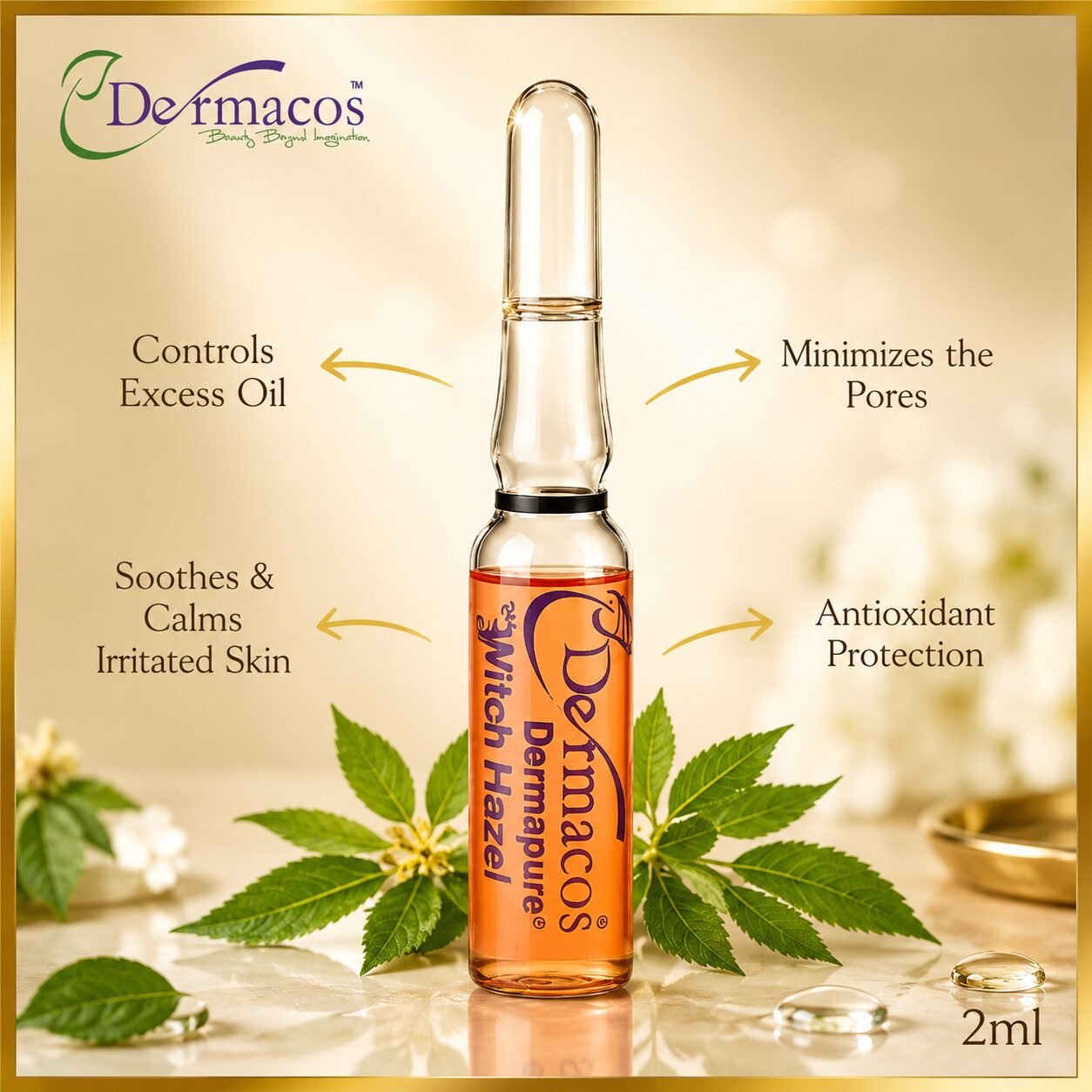 Dermapure Witch Hazel Ampoule () | Skin Care Serum | 2ml