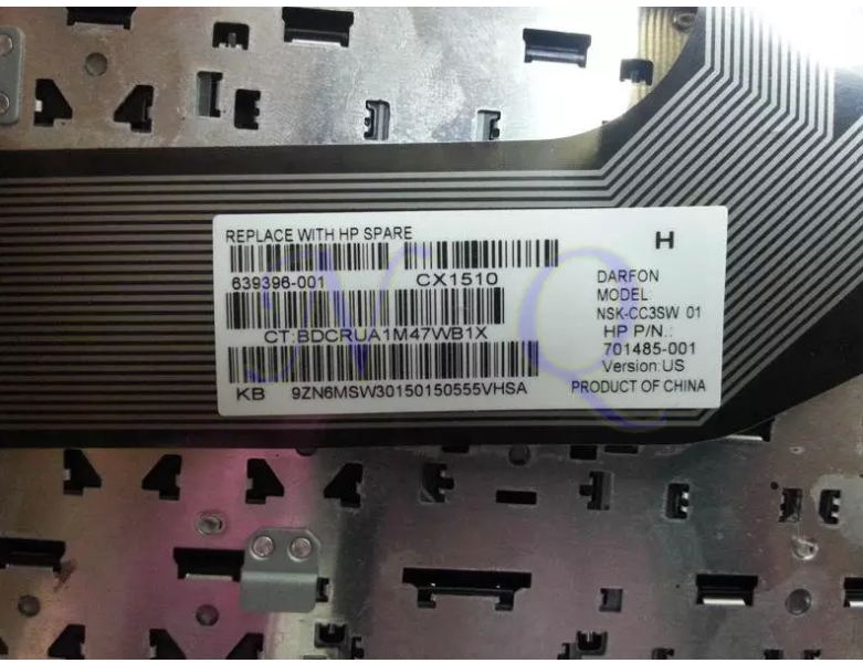 Laptop Notebook Keyboard   For  ProBook   4540S Series   P/N  701485-001  – Black