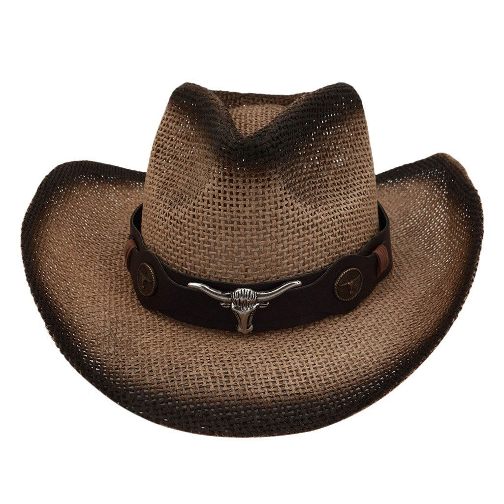 Vintage Cowboy Straw Hat For Men 