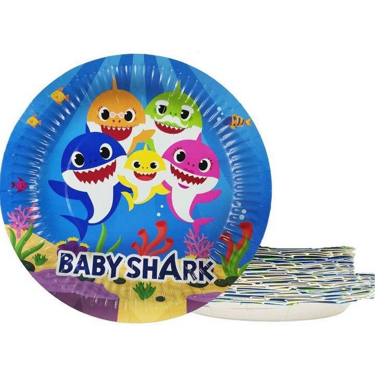 Baby Shaark Birthday Party Plates - 10 Pcs Baby Shower/baby Shaark ...