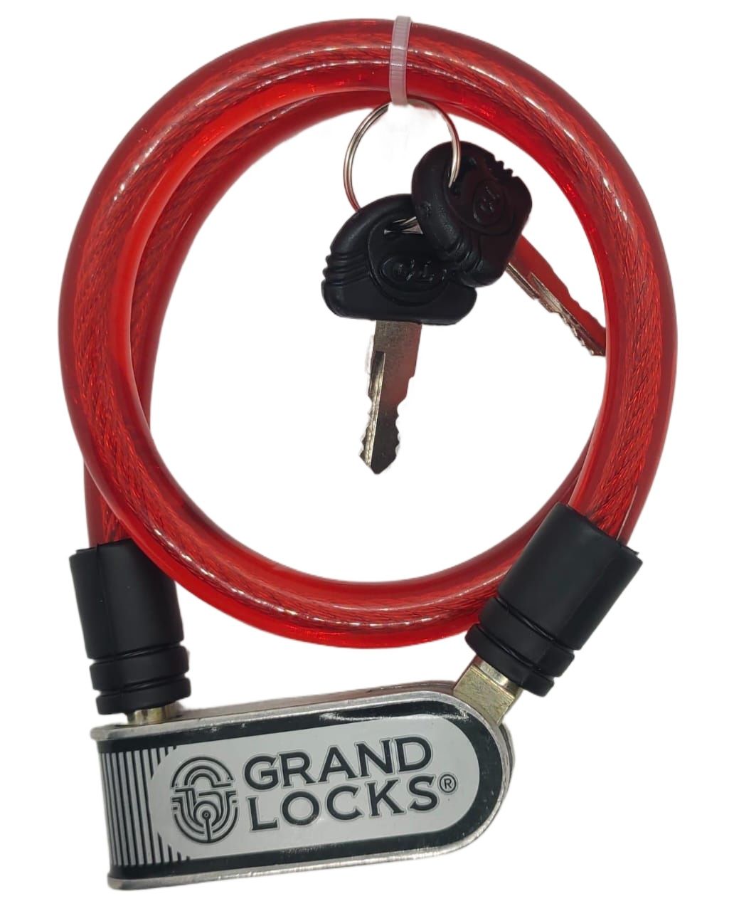 Grand Locks Wire Lock Heavy Duty for Safety wirelock Steel Wire inside For Motorcycle, Bike, Kitchen, Garage