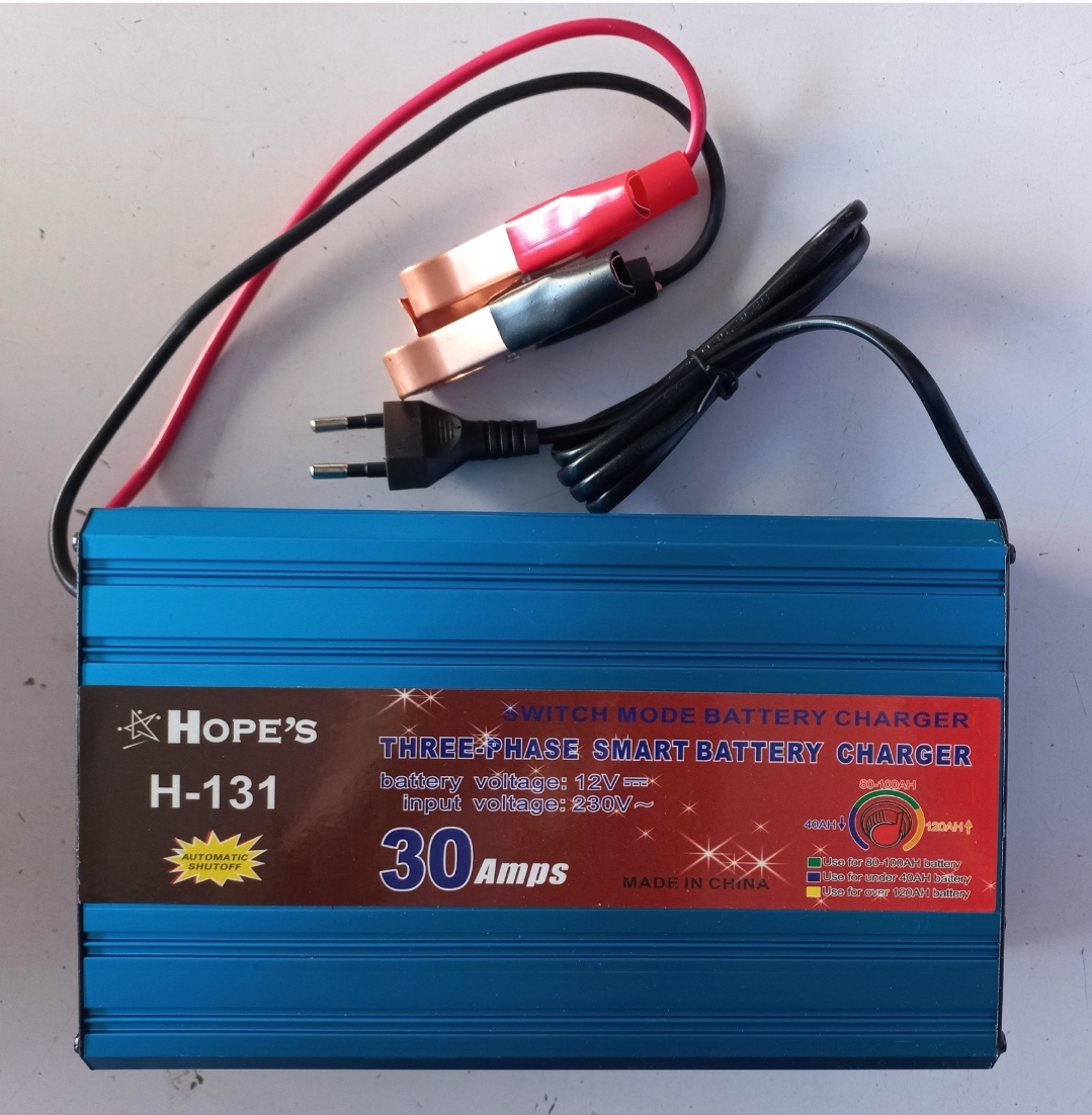 HOPE’S H-131 Three Phase Smart Battery Charger 30 Amp Switch Mode Battery Charger