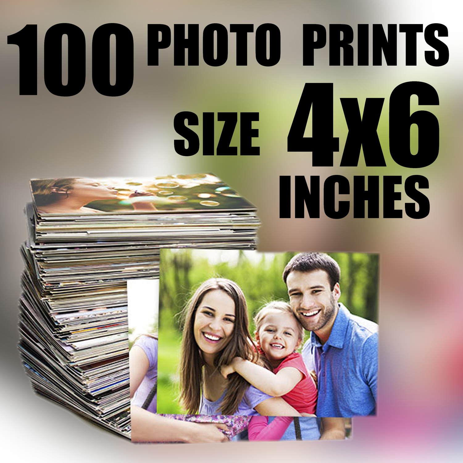 4x6 Customized Photo Print Single & Set of 5/10/15 pcs with Digital High Quality Resolution