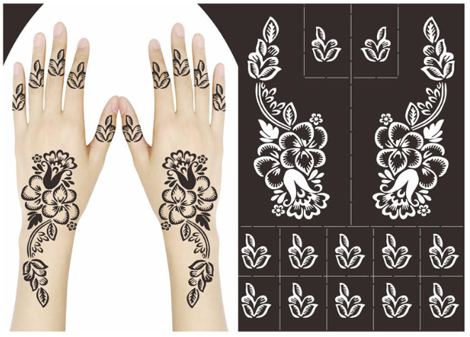 Henna apply with sticker / Easy mehndi tricks / mehandi stickers price in  pakistan - YouTube