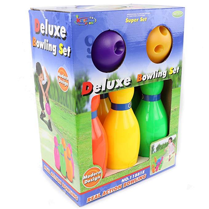 Deluxe Bowling Set Game Toys For Kids