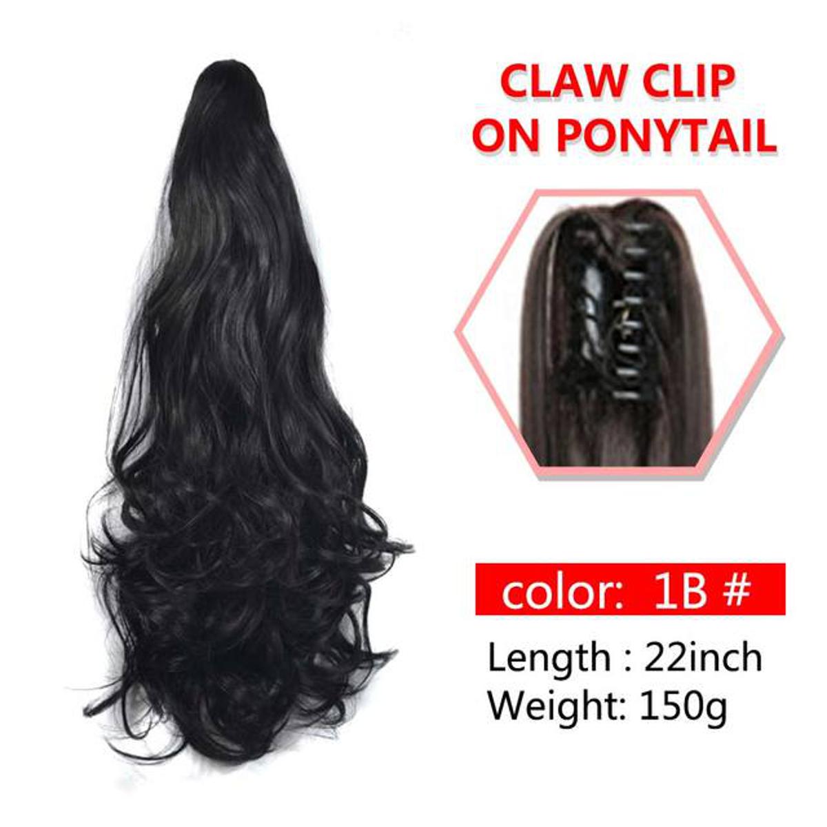 Hair Extension Claw Clip Ponytail for Women