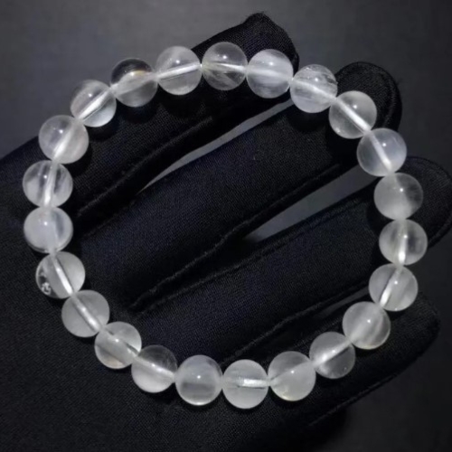 Crystal Clear Glass Beads Bracelet For Men's And Women High Quality Marble Stone Fashion In Trend New Korean Lovely Daily Beaded Bracelet Charm Girls Cute