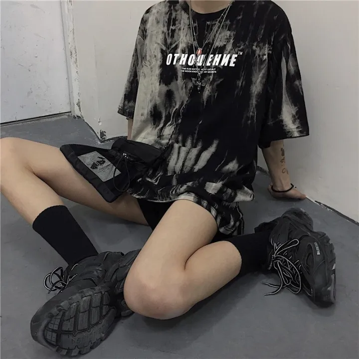 vintage tops Harajuku Korean style ropa mujer women T-shirt streetwear tie  dye punk vetement femme tee Kawaii aesthetic clothes: Buy Online at Best  Prices in Pakistan 