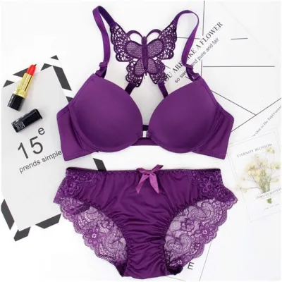 Click4she women Luxury Bra panty butterfly sets for girls ladies and women