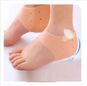 Silicone Gel Heel Pad Socks For Pain Relief And Anti Crack Heel 1 Pair Heel Cups Heel Guards Heel Protectors Heel Sleeves For Relieve Heel Pads Cushion Heel Pain, Heal Dry Cracked Heels, Achilles Tendinitis, For Men & Women