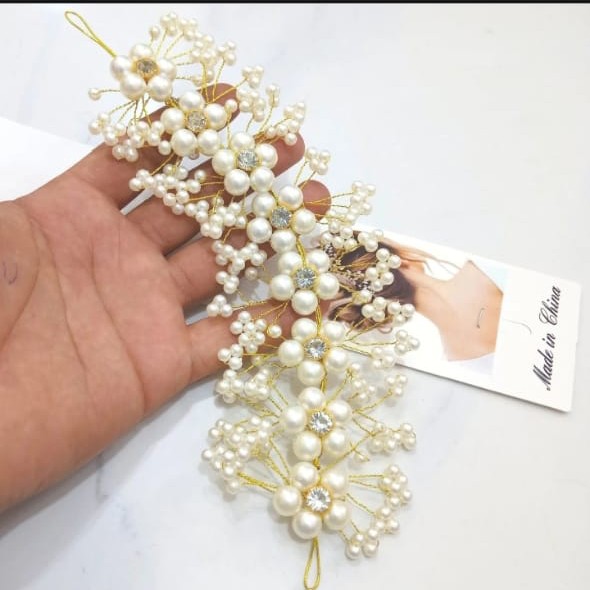 Pearl Wedding Hair Accessories Luxury Bridal Crown Headband For Women Headdress Bridesmaid Headpiece Tiara Girls Party Headwear price in Pakistan