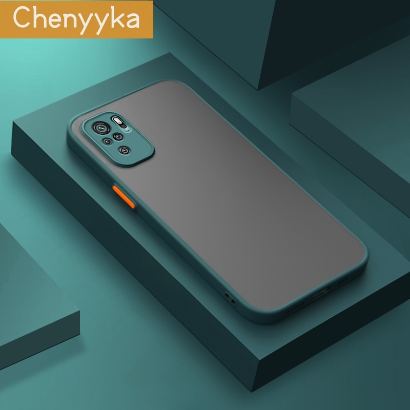 chenyyka For Redmi Note 10 Redmi Note 10s Case Transparent Frosted Hard