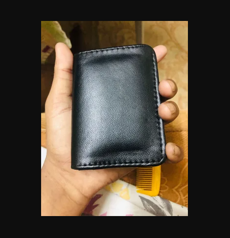 Leather Card Wallet Plain Formal Design Card Holder for Men (Artificial Leather)