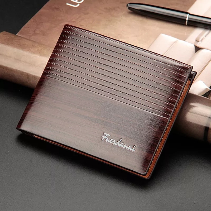 New PU Leather Men Vintage Wallet Brand Luxury Short Holder Wallet For Men