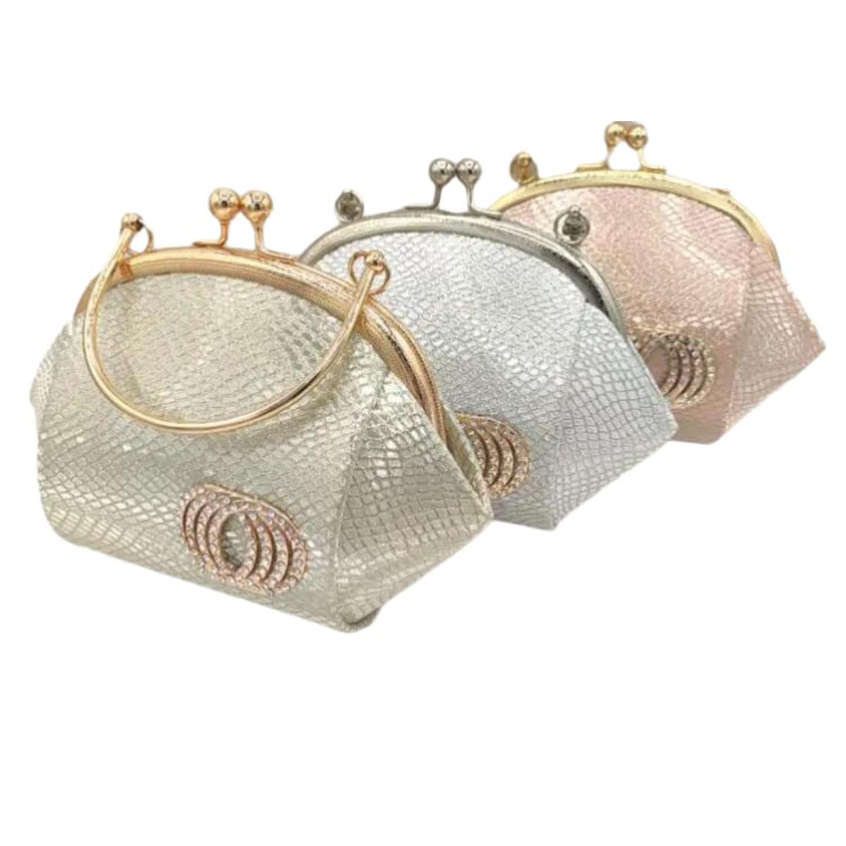 Gold and hotsell silver clutch purse