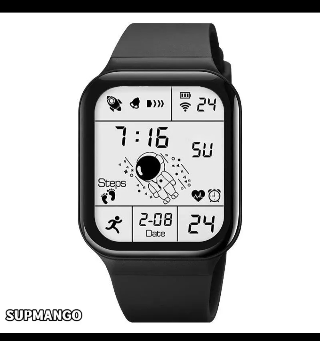 High Quality Digital LED Sports Watch for Men & Boys | Waterproof Rubber Strap Wrist Watch | Alarm, Date, Day & Time Display | Student School & College Sports Watch