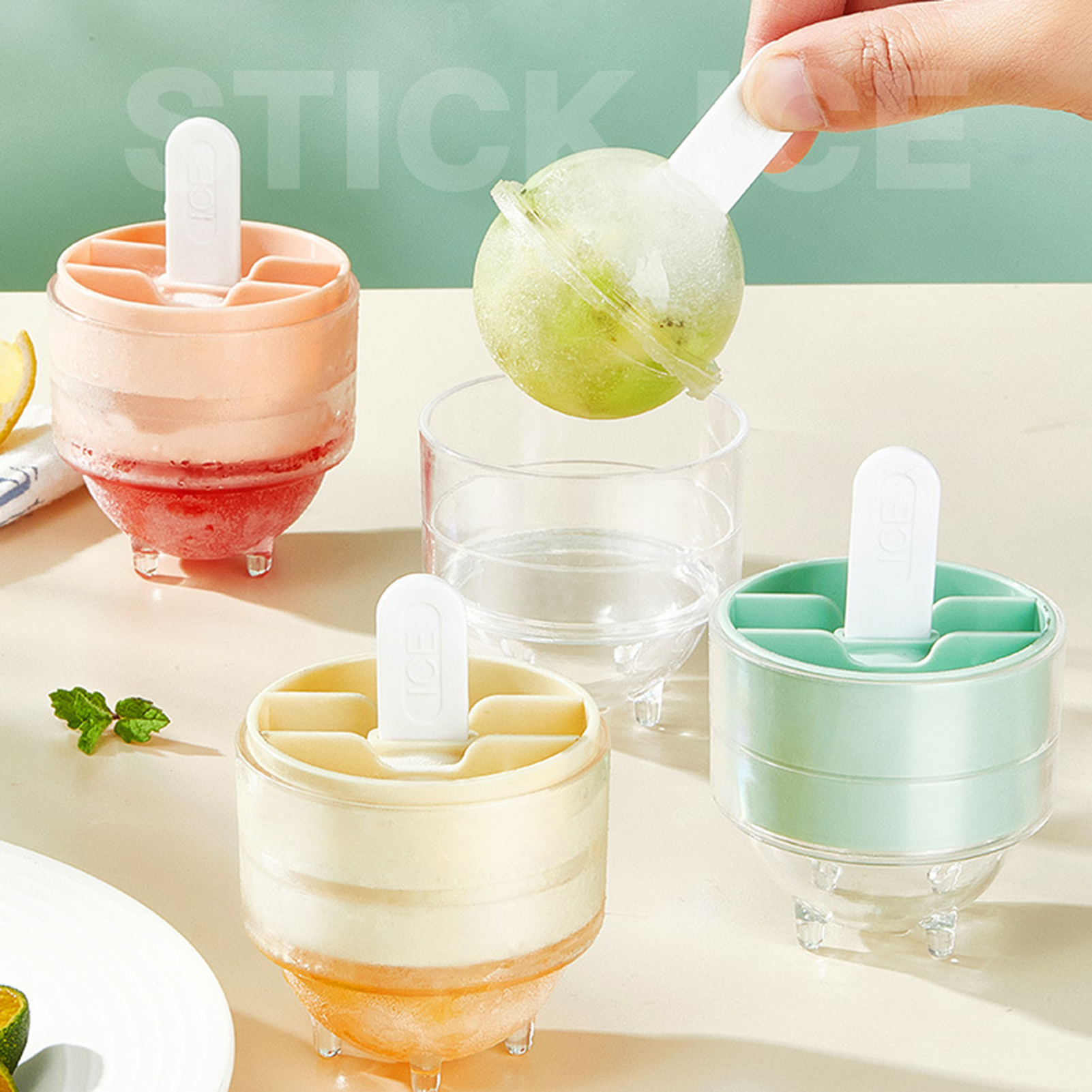 Ice Ball Mold Easy Demoulding Lollipop Ice Ball Making Mold