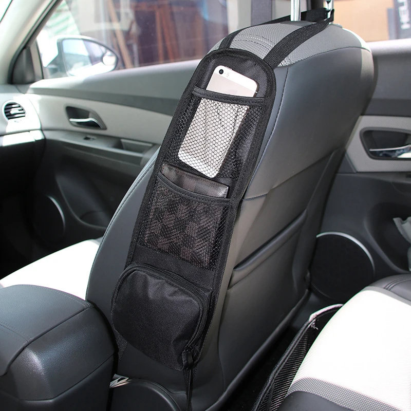 Car Seat Organizer Auto Seat Side Storage Hanging Bag Multi-Pocket Drink Holder Mesh Pocket Car Styling Organizer Phone Holder price in Pakistan