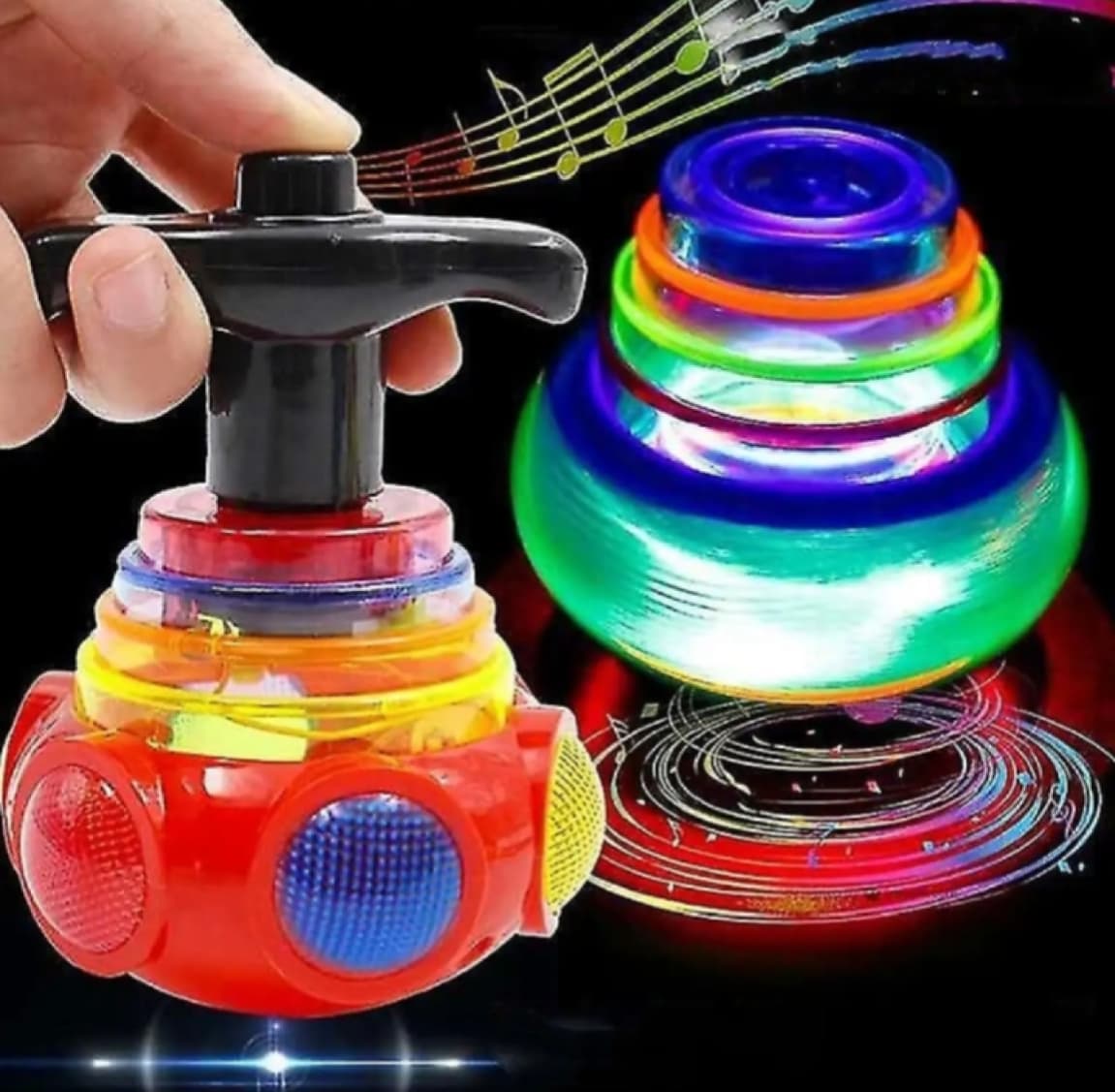 pack of 2 Spinning Toy LED Magic Lattoo Spinning Top Magic Latto Toy Spinning Top Toy for Kid,Learning Toys, Educational Toys, Funny Toys, Entertainment Toys, Puzzle Games, Newborn Toys, Toddler Toys