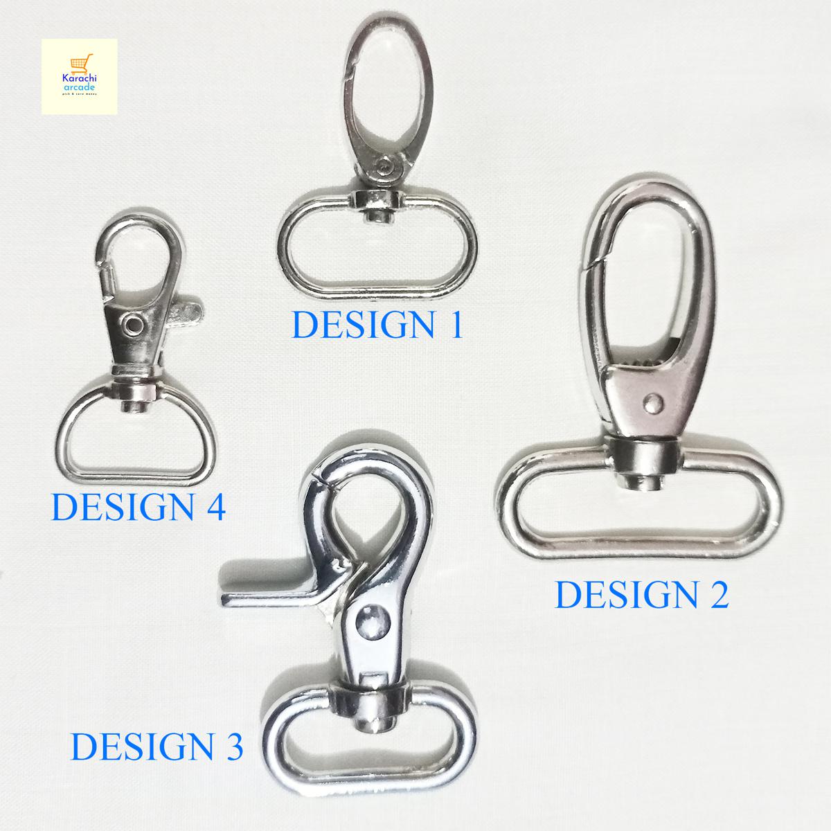 Metal Swivel Trigger Keychain Hooks Clips, Snap and Lobster Clasps, Buckles for Straps Bags, Purse Belting Leathercraft.