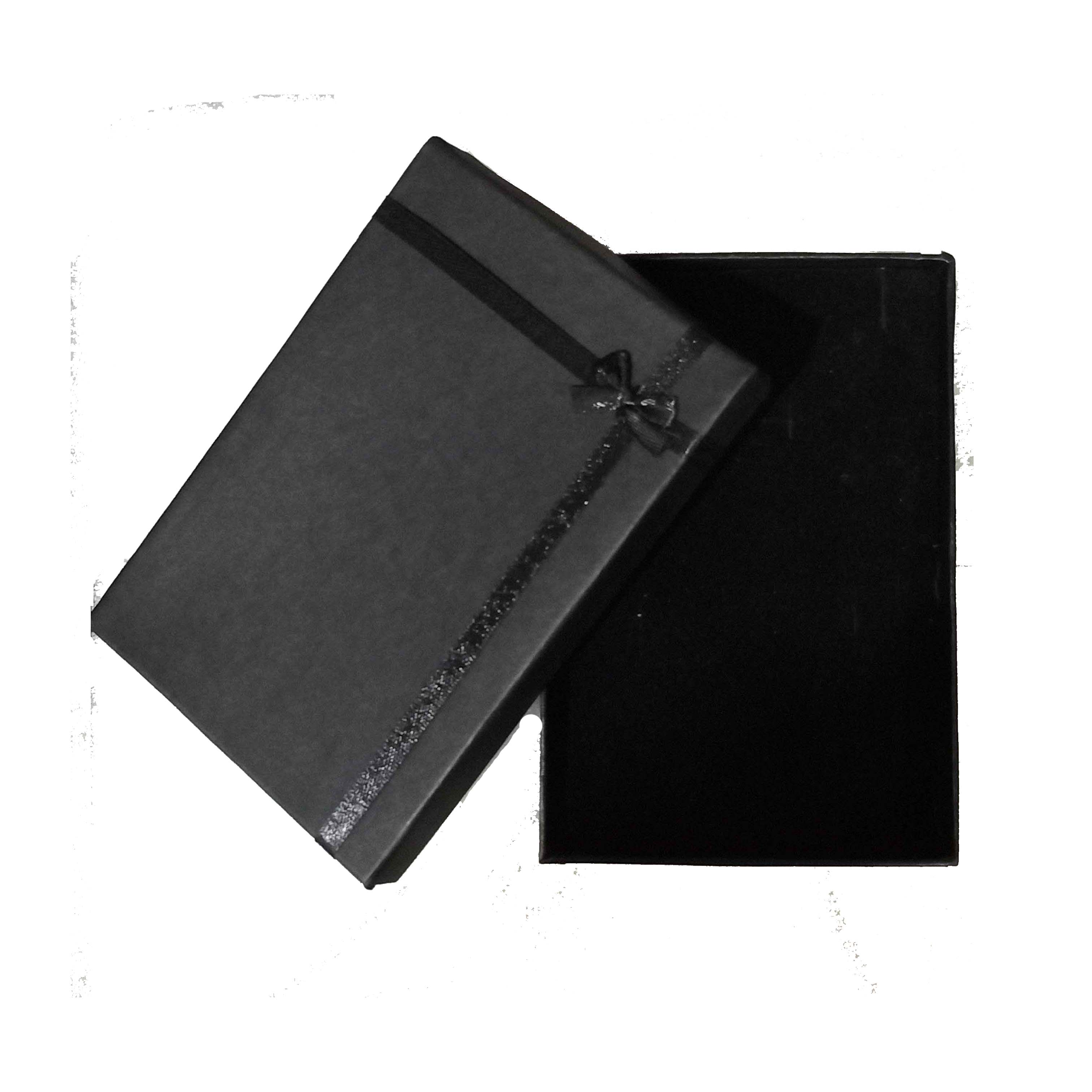 Beautiful Jewelry Box  Black Necklace Box for Ring Gift Box Paper Jewelry Box Packaging Bracelet Earring Display with Sponge+ Box Gift Packaging Storage Box