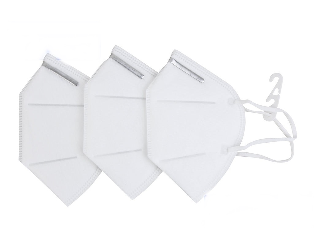 5 Ply Disposable Face Mask - Breathable Non-Woven Ear Loop Mask, Latex Free, White