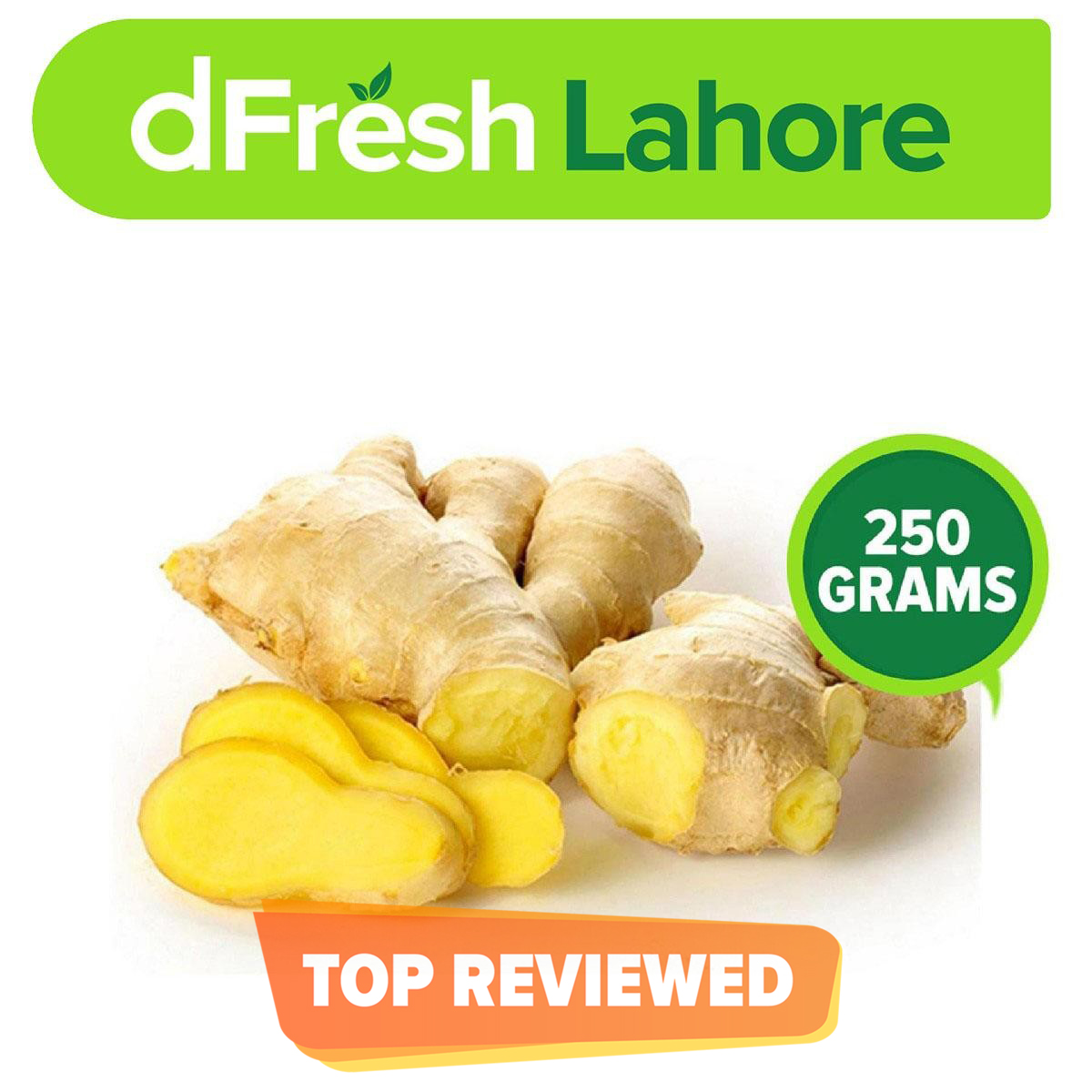 Dfresh: Premium Ginger (adrak) (0.25 Kg)