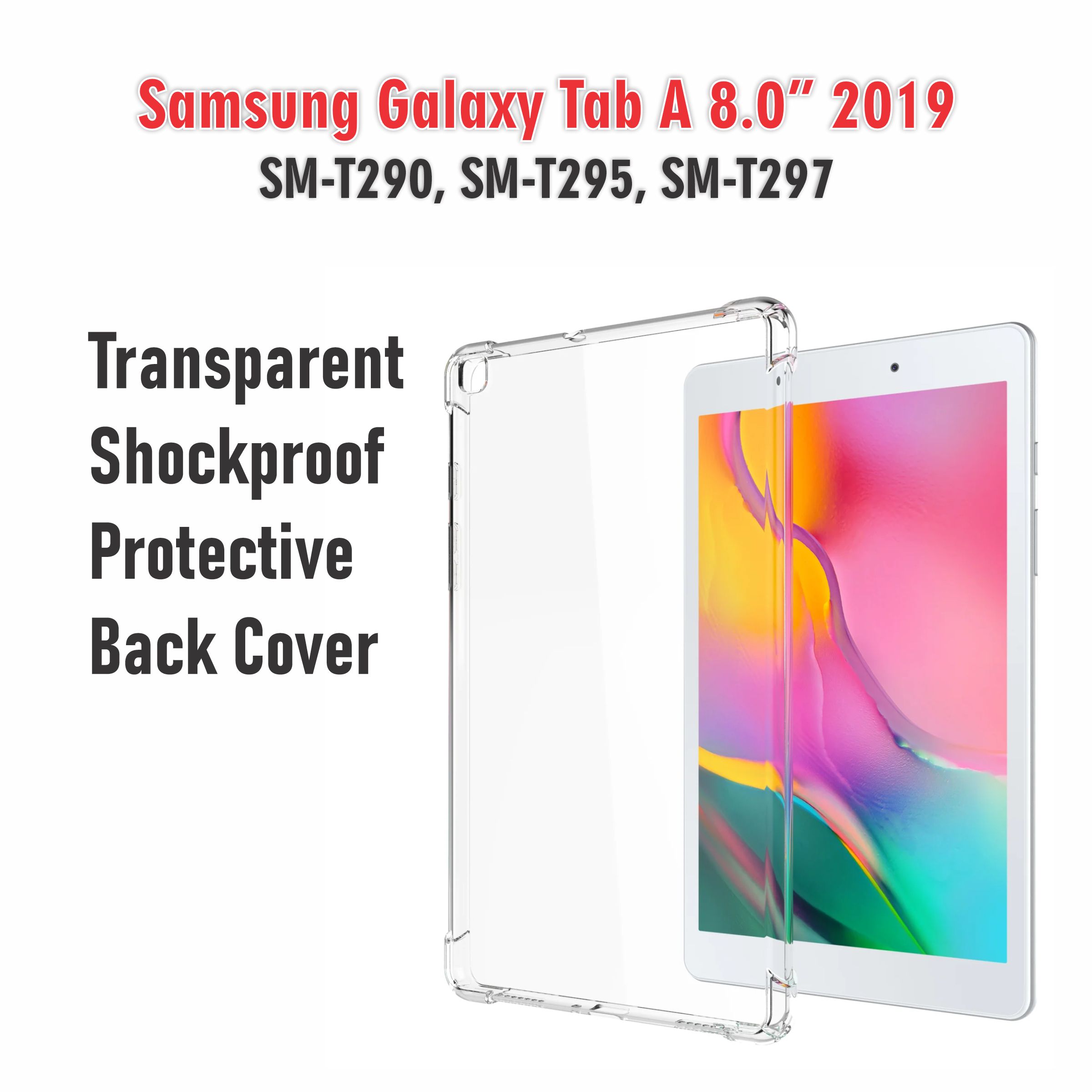 Samsung Galaxy Tab A 2019 8.0 Inch Case ANTI SHOCK INCH ANTI SHOCK TPU CASE SM T295 SM T290 T297