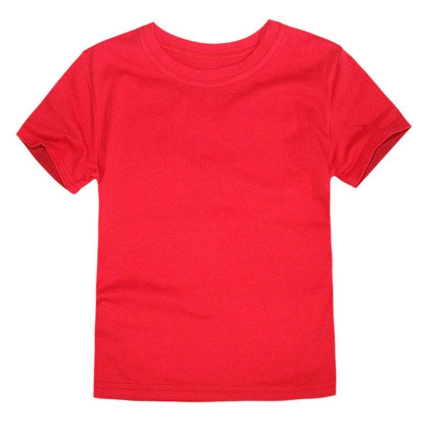 Round Neck Plain T-shirt For Kids