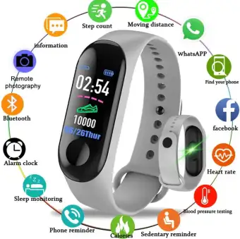 m3 smart band with heart rate sensor