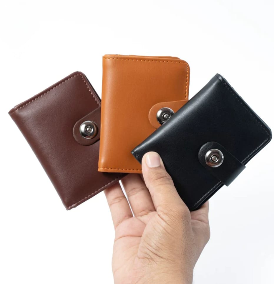 Mini Money and Card Holder Wallet for Men latest new button design nice fabric quality