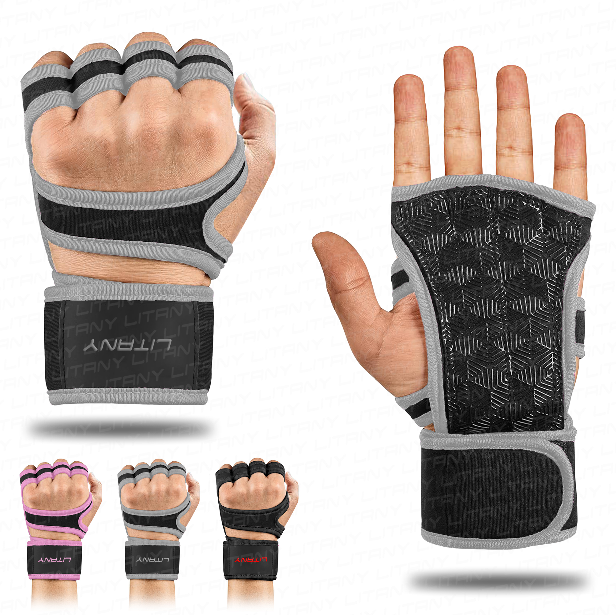 ✨Weightlifting Gloves Gym Workout Fitness Wrist Wraps Gloves | X-Power L146 | Litany Sports✨