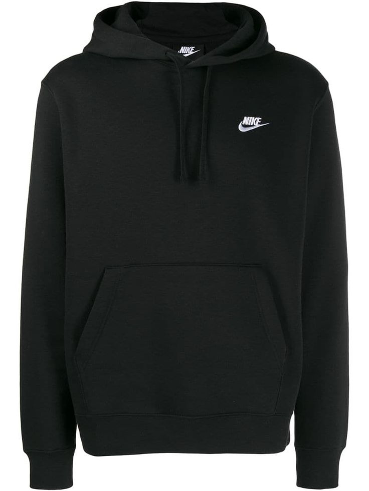 plain black nike hoodie