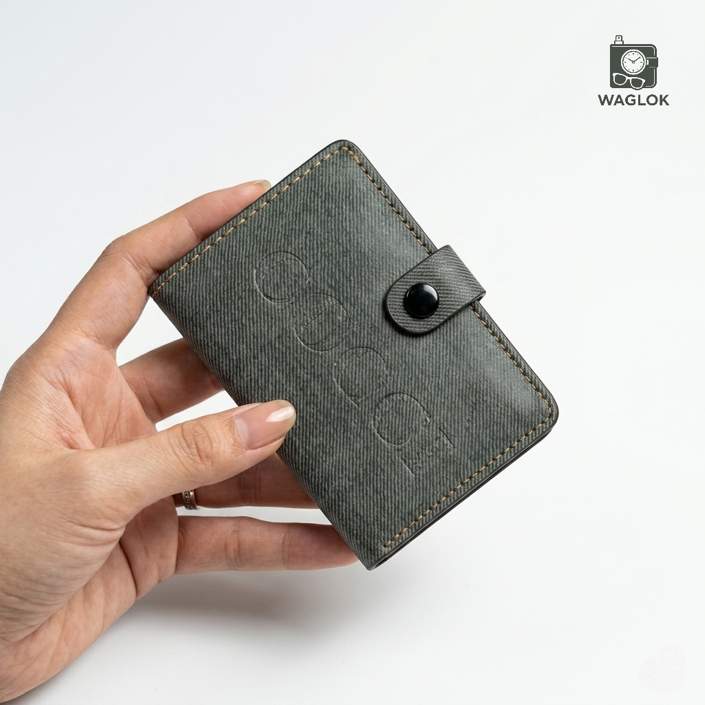 Slim Wallet For Boys - 5 Card Slots, 1 Cash Pocket & 1 Window card pocket