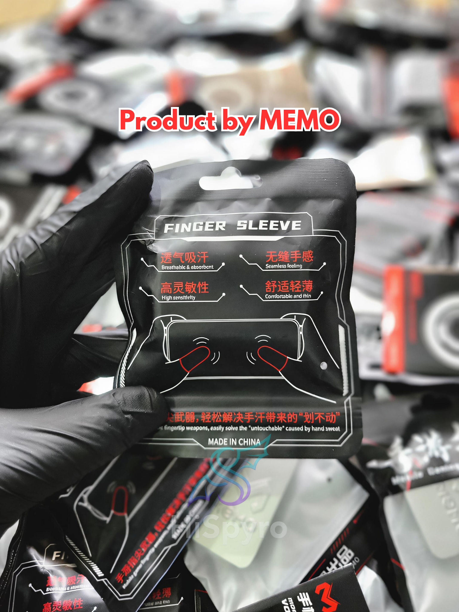 MEMO Premium Finger Sleeve Gaming Gloves for PUBG & Free Fire High Quality Finger Sleves with Box | MEMO Gaming Finger Sleeves for Mobile Gamers, Breathable & Sweatproof Finger Gloves for PUBG / Free Fire Best Quality Anti-Slip Thumb Sleeves