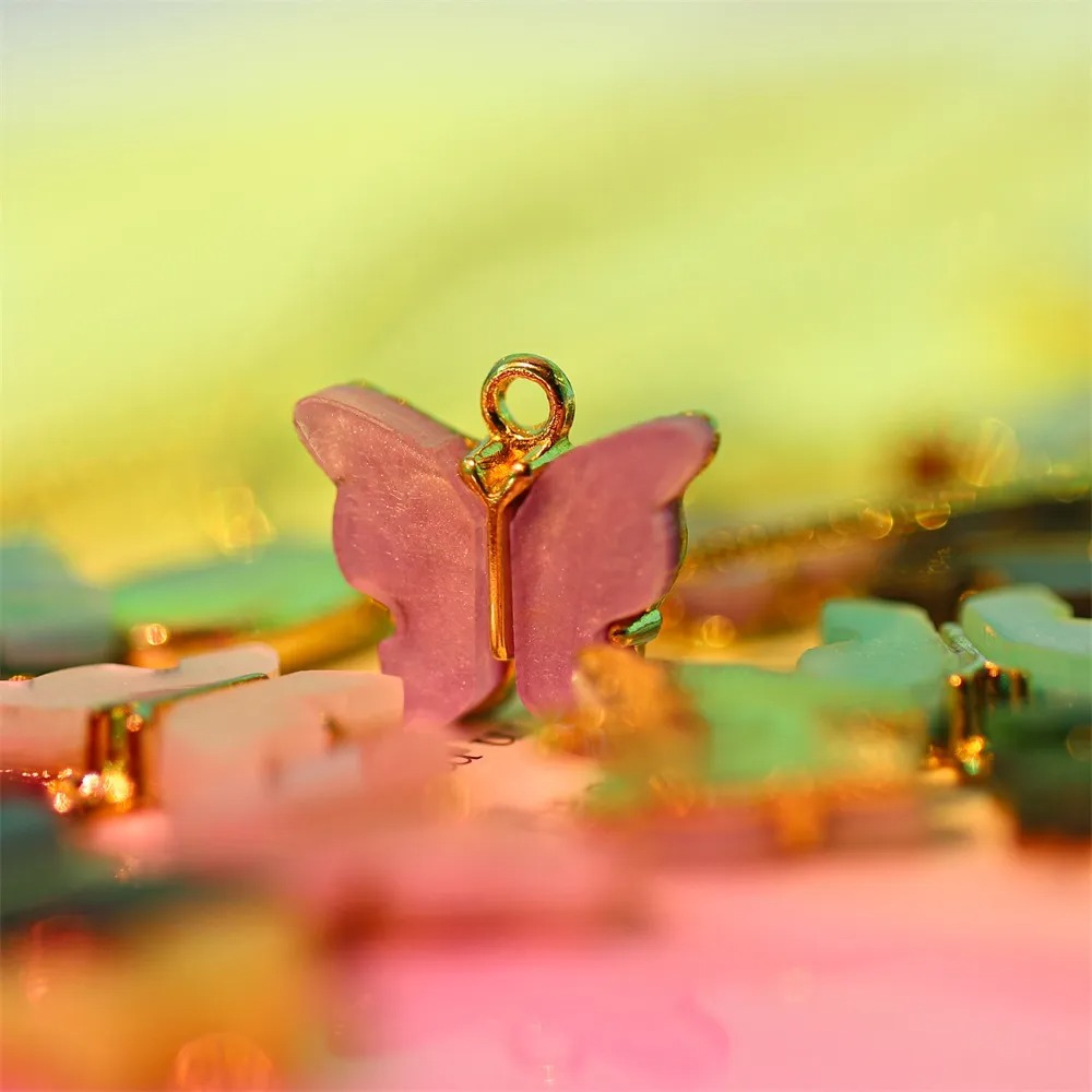Butterfly Charms For Jewelry Making HOTTEST SALE 10pcs/lot High Quality Acrylic Butterfly Charms For Jewelry Making Bracelet Making Charms DIY Animal Pendant Handmade Jewelry For Necklace Bracelet By SAMS