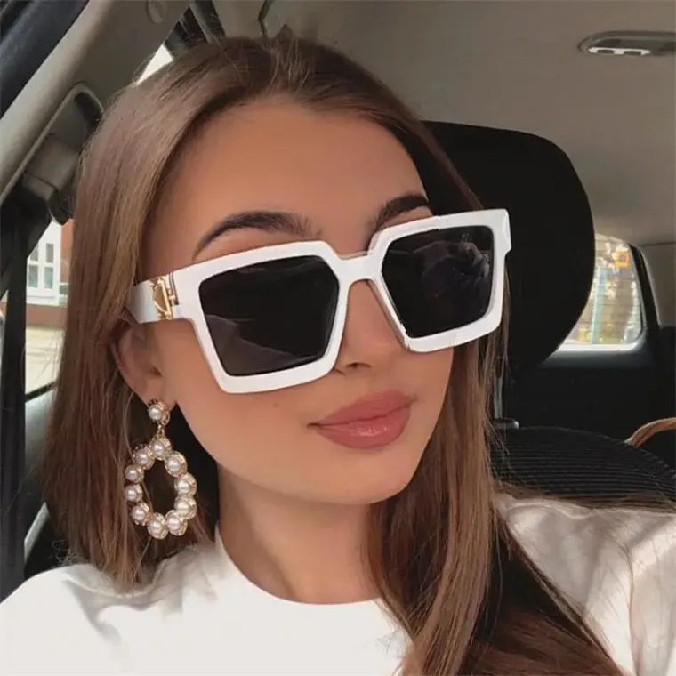 Eldorado Fashion Oversized Sunglasses Women Men Square Sunglasses Men Vintage Shield Steampunk Goggles Female | Sunglasses for girls | Sun glasses for men
