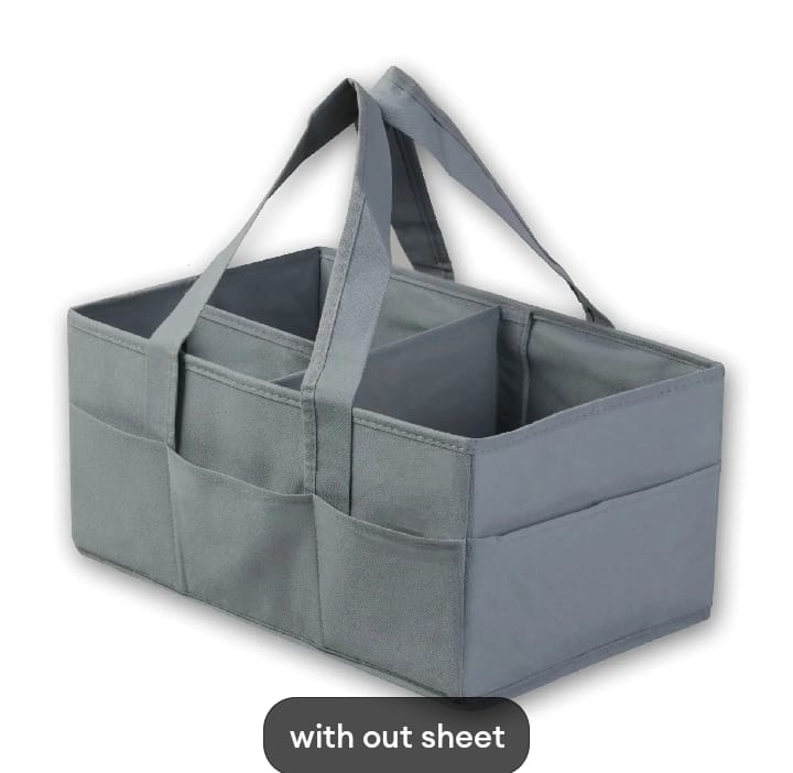 Baby Diaper Caddy Organizer, Foldable Storage Bag