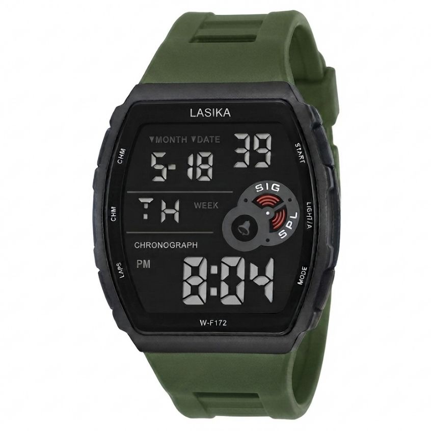 Waterproof Military Digital Watch for Men - Tactical Sports LED Wrist Watch with Alarm, Stopwatch & Date - Rugged Outdoor Fashion Watch