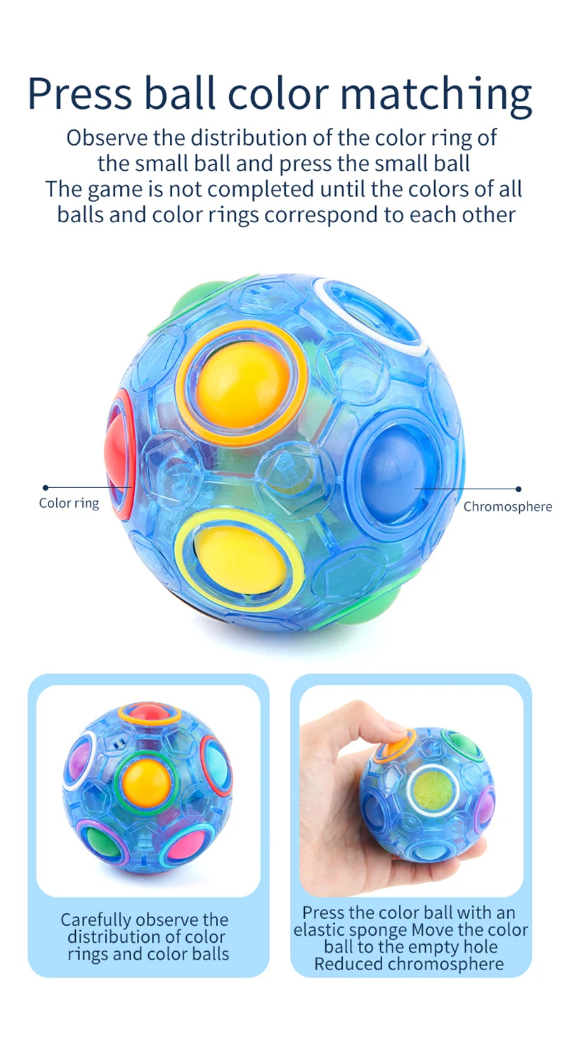 Kanohis Magic Ball – 3D-Puzzle-Kugel Als Anti-Stress-Spielzeug Für Kinder & Erwachsene – Mehrfarbig, Drehbar & Knifflig