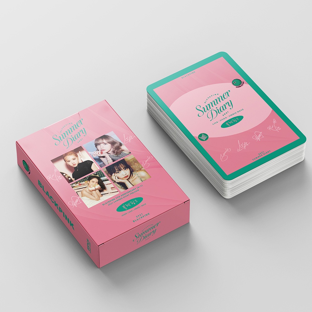 54pcs/set Kpop BLACKPINK Lomo Cards SUMMER DIARY Photo Album