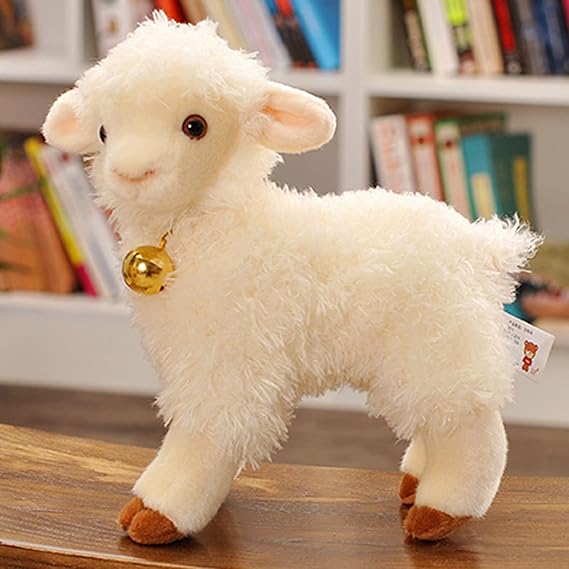 Stuffed Toy, Small, Body Pillow, Sheep, Cute, 11.8 inches (30 cm), Fluffy, Gift, Toy, Celebration, Mochi, Birthday, Doll, White, Girls, Boys, Cushion, Toy, Super Soft, Healing