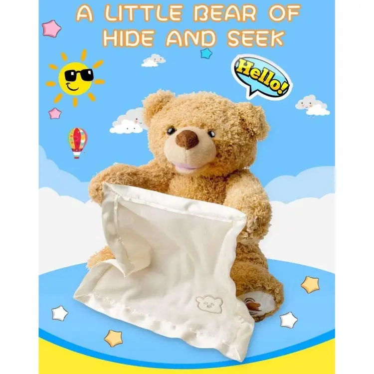 Teddy bear peek a boo play hide and hot sale seek