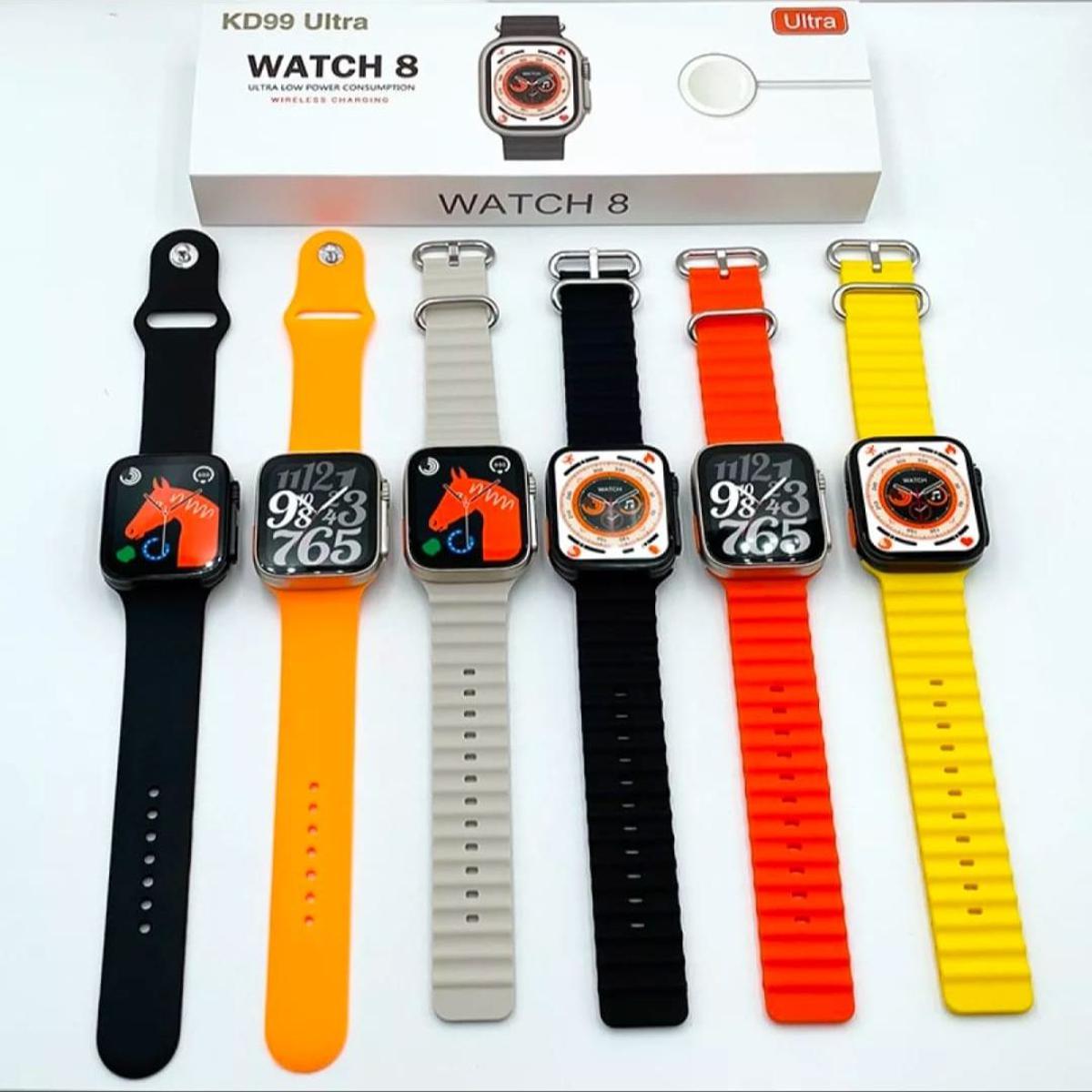 Series 8 Ultra Smart Watch KD99 Watch 1.99" Bluetooth Call Smartwatch Heart Rate Sleep Monitoring IP67 Waterproof Wireless Charging Watch for Men Women