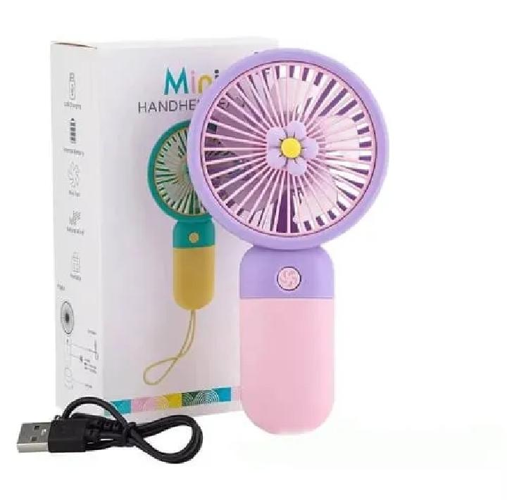 Handy Cooling Fan Portable Fan with Rechargeable Fan and cable