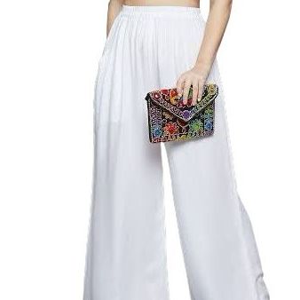 HERMAIN BANTVA White jersey palazzo for women and for girls night dress for girls