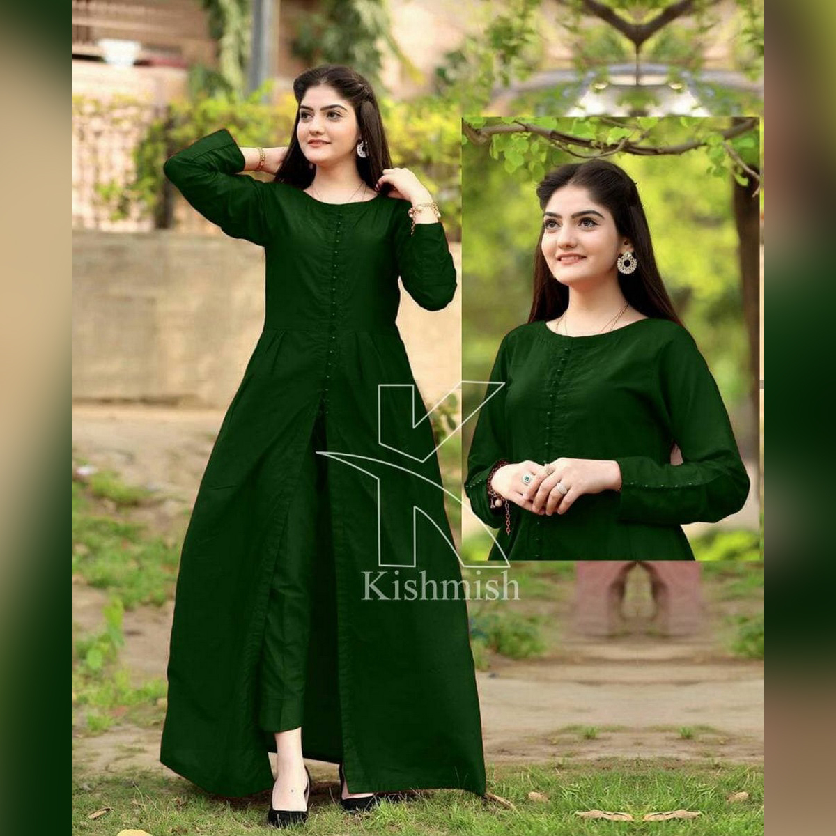 long cut frock design